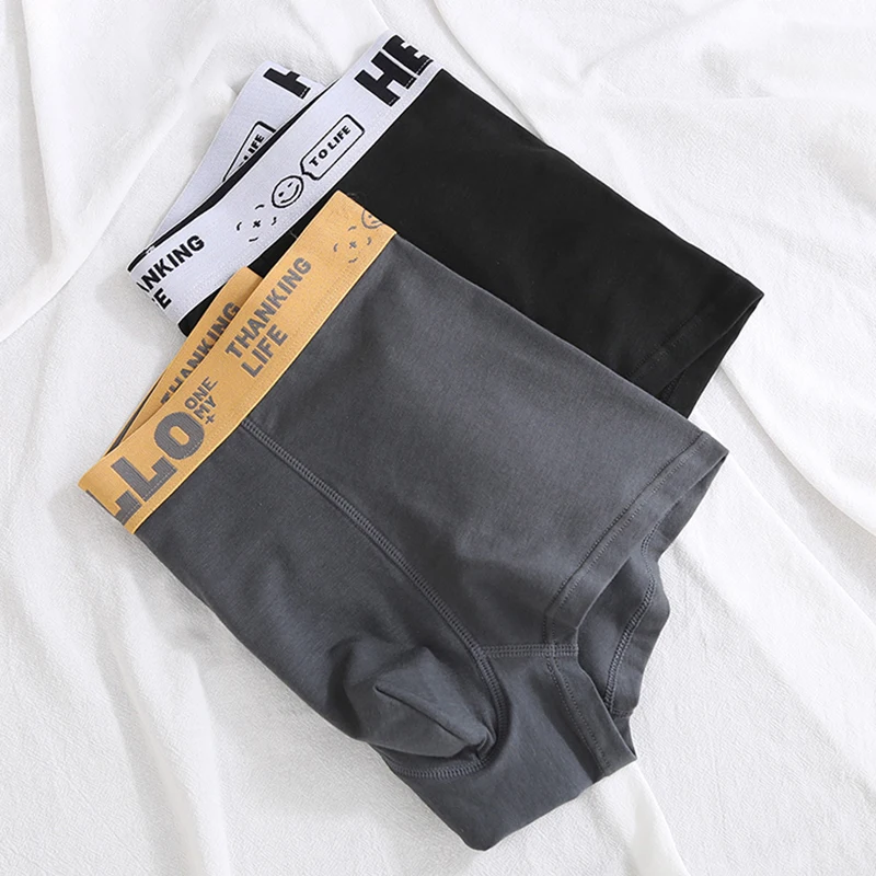 8Pcs/Men's Underwear Fashion Cotton Underwear Panties High Stretch Boxer Shorts Breathable Soft Men's Shorts Plus Size L-5XL