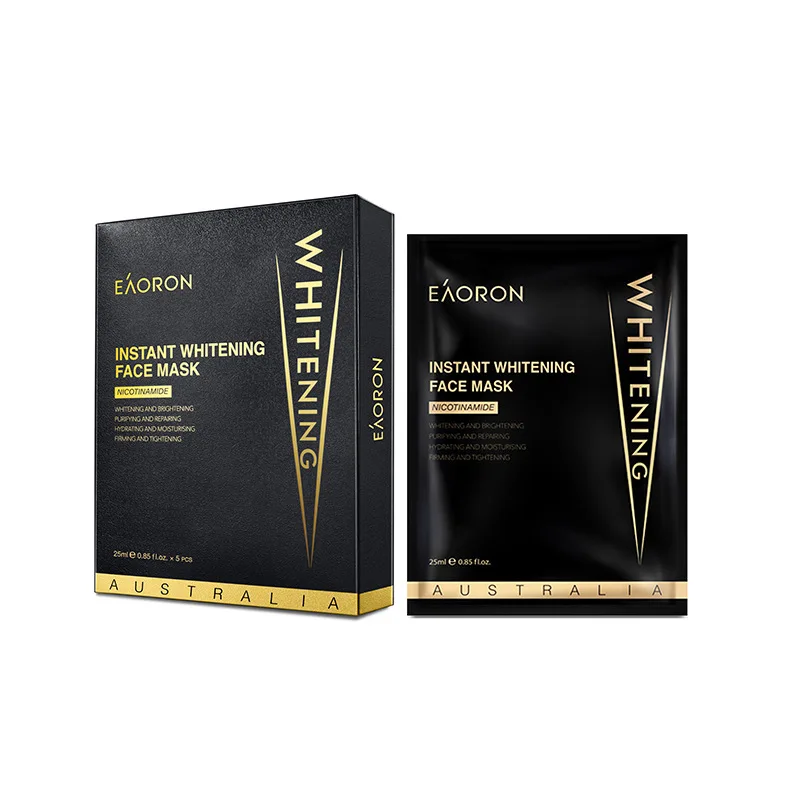 

Mesotherapy Black Mask Repair Brightening and Hydrating Moisturizing Clean Clear Black Mask 5 Pieces/Box