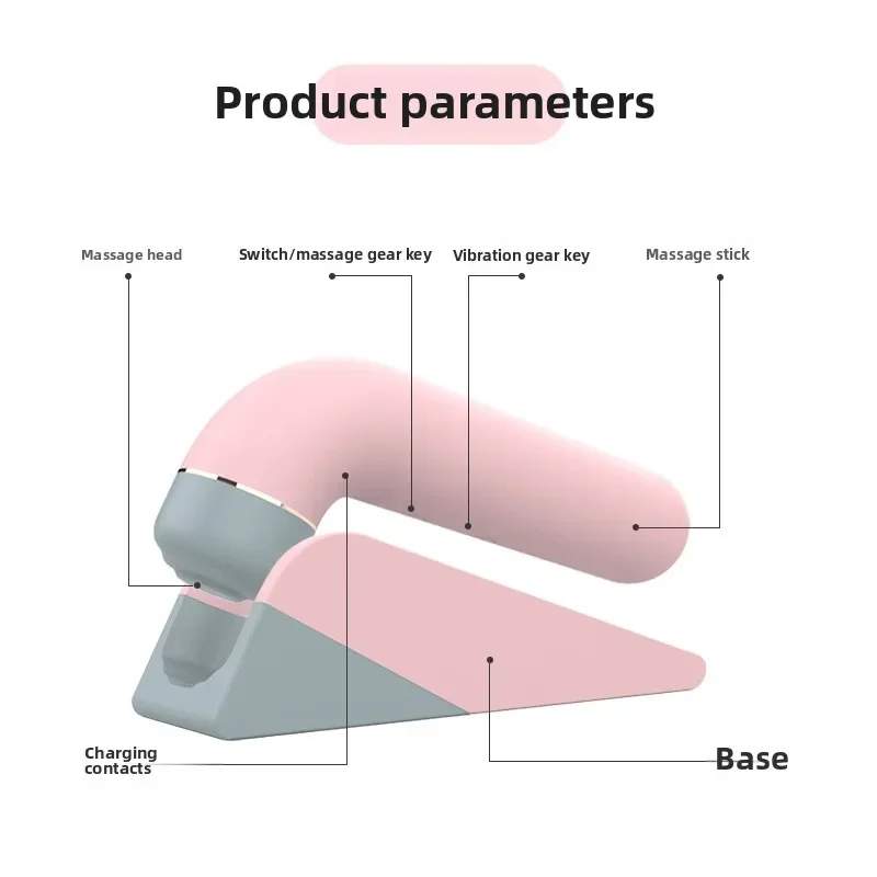 Fascia gun double-head high-frequency massager vibration massage to relieve fatigue life good helper