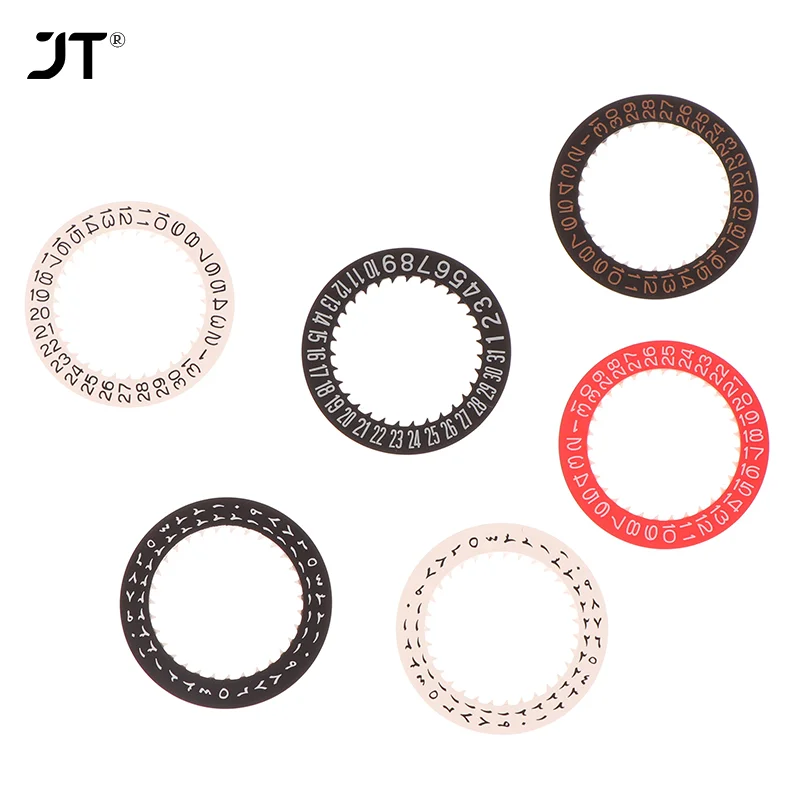Black and Red Automatic Mechanical Date Dial Wheel