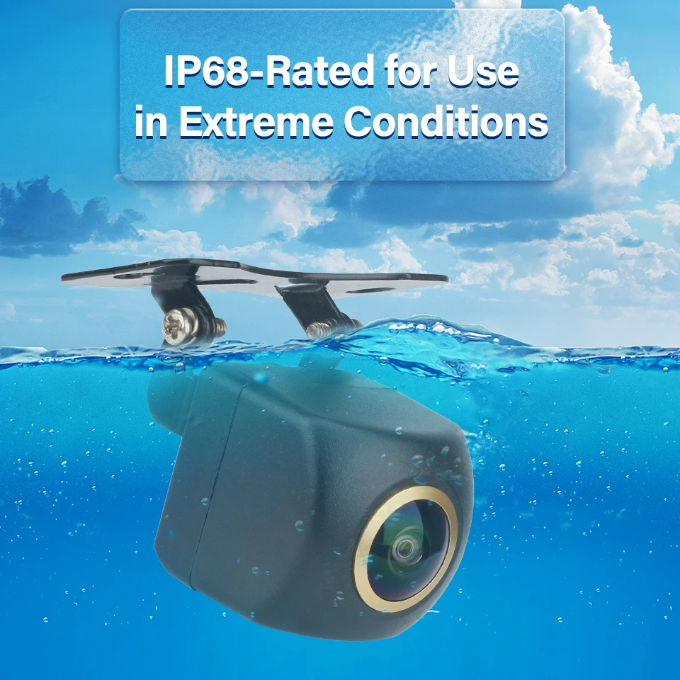 170° Fisheye Lens Sony Full HD AHD 1080P CVBS Night Vision Waterproof Vehicle Rear View Reverse Camera Car Camera — view 3