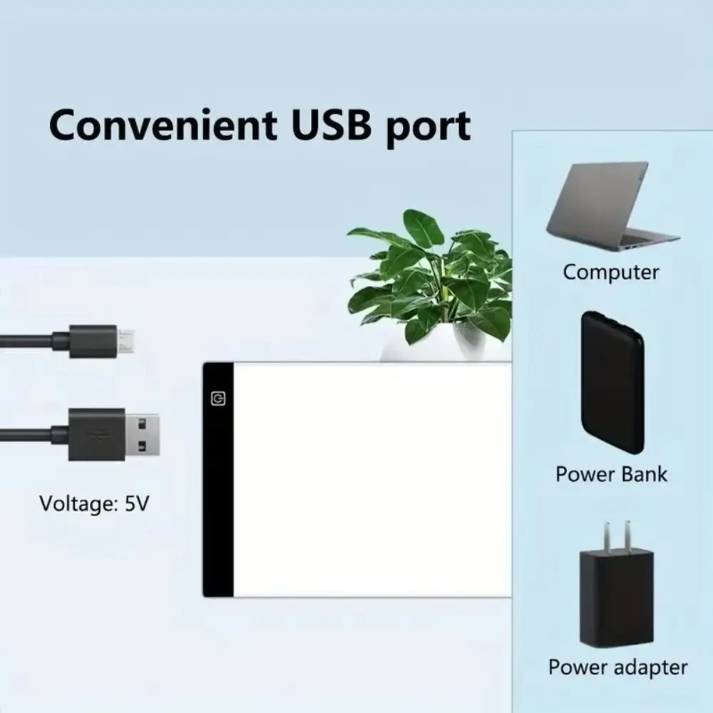 A3/A4/A5 전자 드로잉 보드 3단계 디밍 라이트 전송 LED 페인팅 보드 DIY USB 스케치 복사 드로잉 보드
