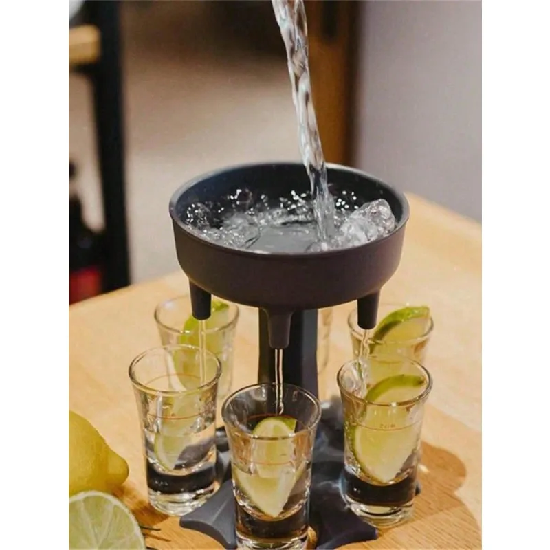 Wine Dispenser with Shot Glass Holder-Creative Beverage Funnel for Party Decoration,Halloween Christmas Themed Serving Tool