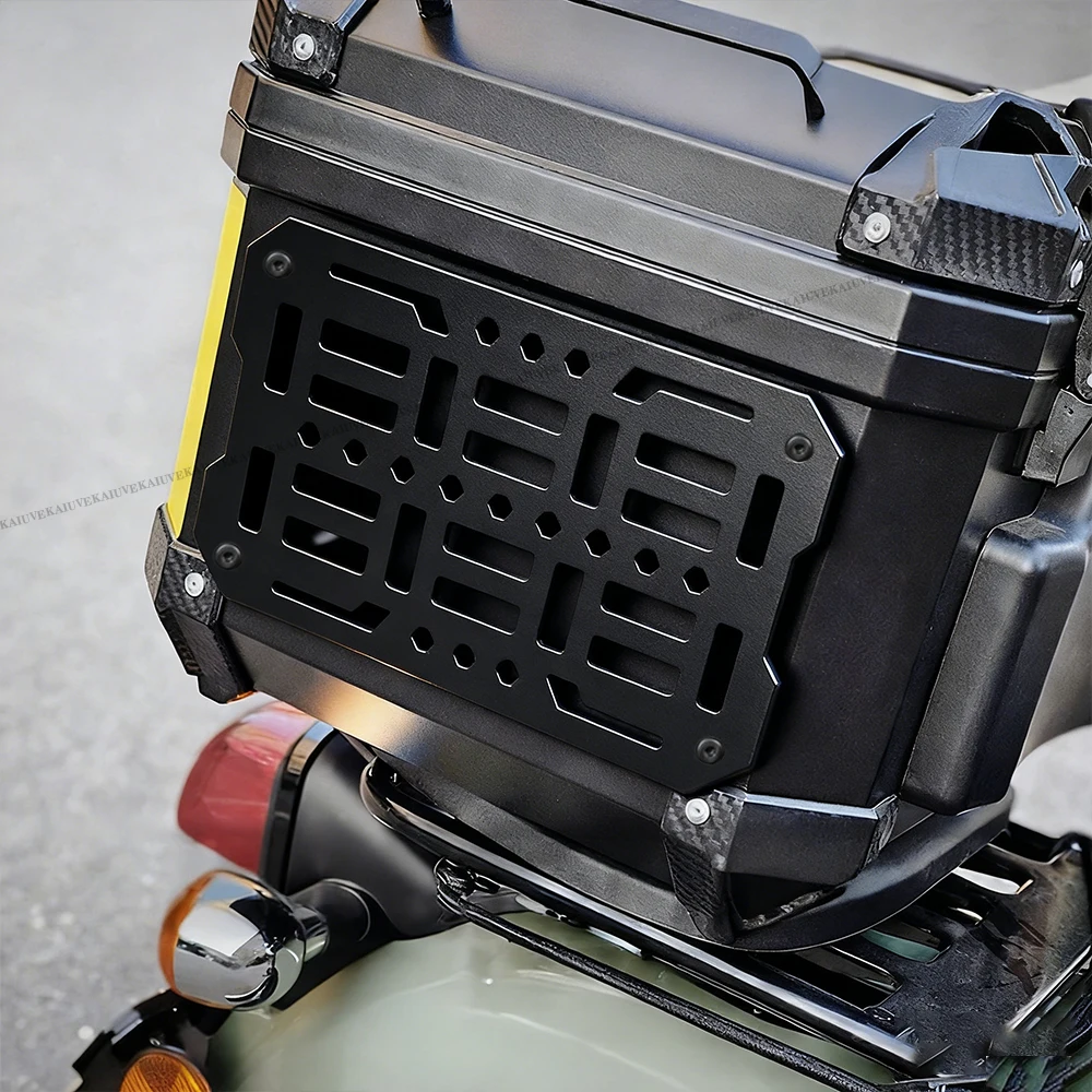 Kaiuve Universal Motorrad Top Case & Side Box Aluminiumlegierung Taktischer Kofferraum Molle Panel Modularer Quick-Mount Organizer – Detail 6