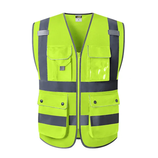 Hi Vis Workwear Safety Vest with Reflective Straps