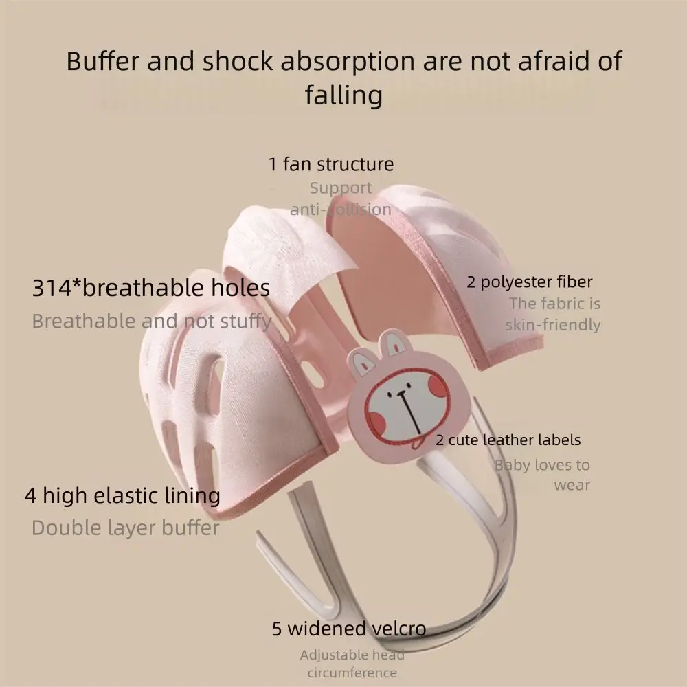 No Bumps Baby Safety Helmet 360-Degree Protection Adjustable Newborn Bumper Cap Ultra-Light Comfortable To Wear