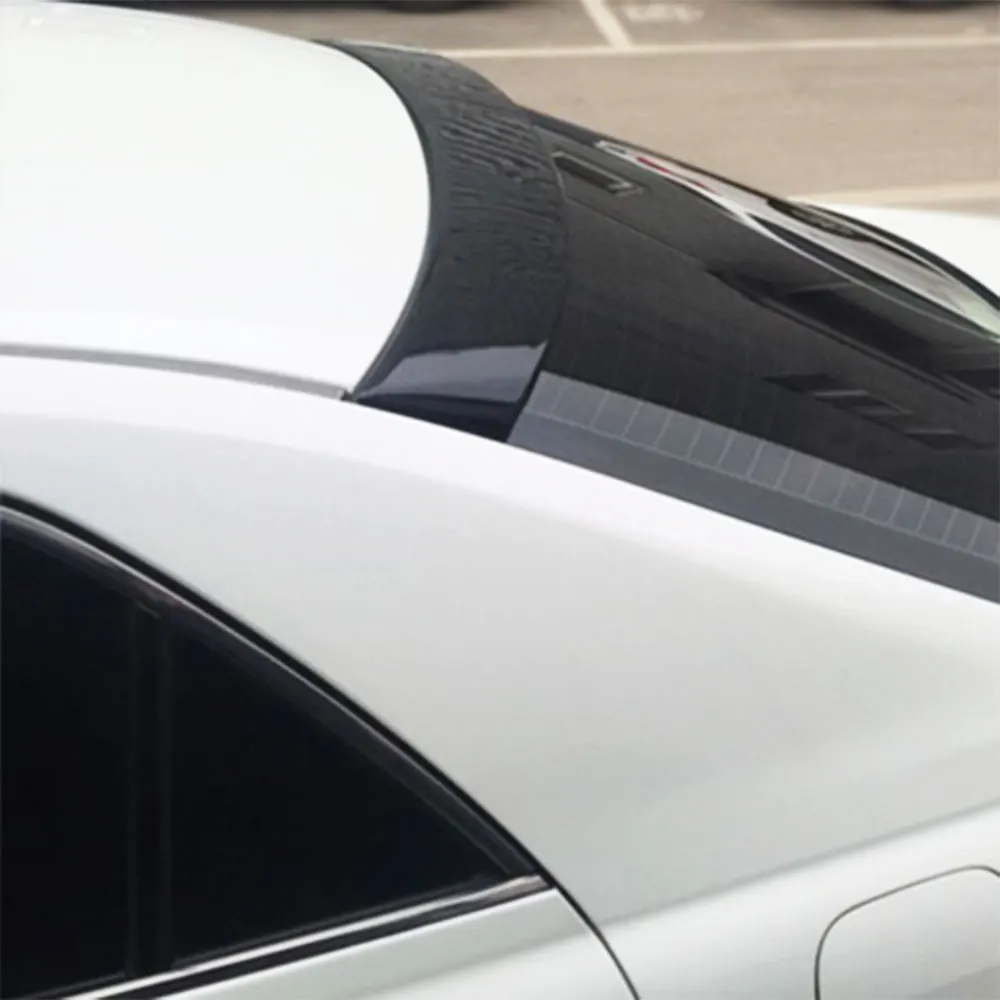 Ali Spoiler per auto lunotto posteriore per Toyota Mark X 2005 06 07 08 09 10 11 12 13 14 15 16 17 plastica ABS nero carbonio esterno - Image 2