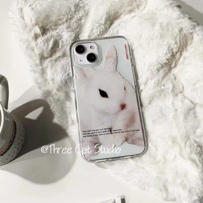 รูปสินค้า เคส iPhone ลายกระต่ายน่ารักสไตล์เกาหลี