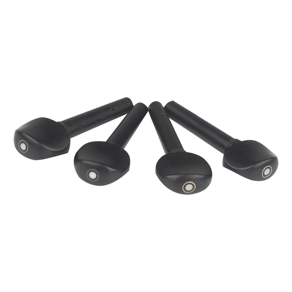 Violin tuning pegs 4 Pcs/Set Violin Tuning Pegs Tuners Ebony String Instrument Accessories for 1/8 1/4 1/2 3/4 4/4 Fiddle Violin Parts