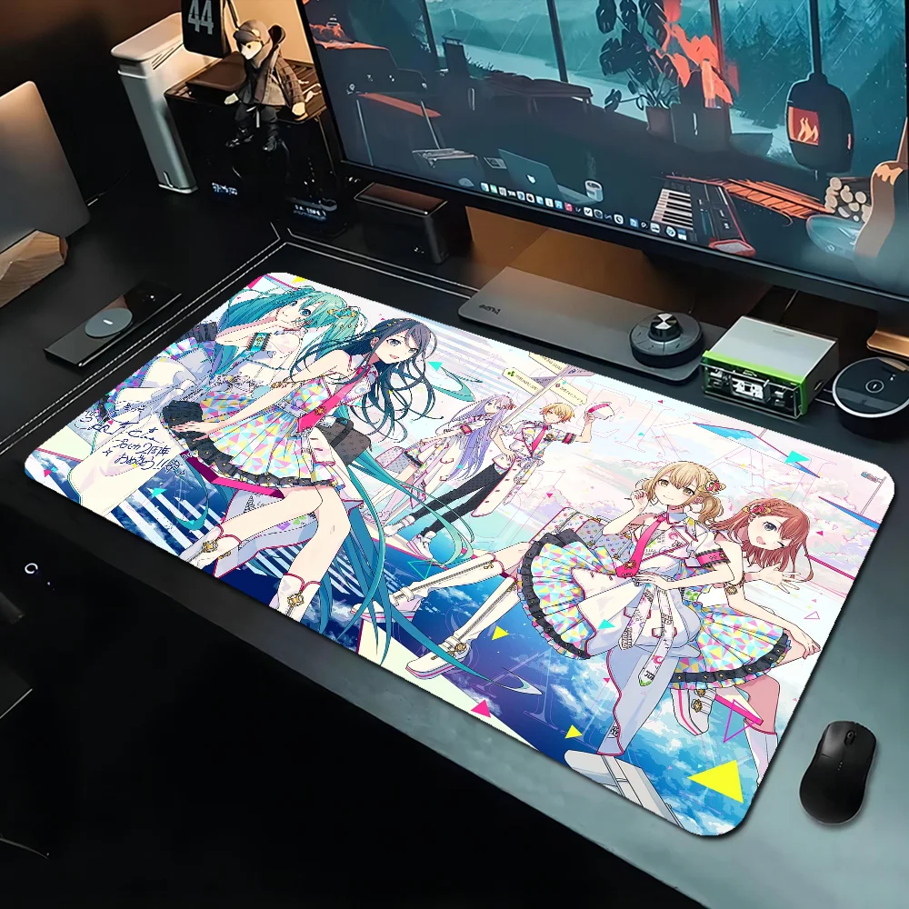 Project Sekai Large XXL Gaming Laptop Computer Desk Mat Mouse Pad Mouse Mat Notbook Mousepad Gamer 5