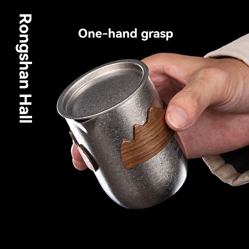 Rongshantang pure titanium travel tea set portable quick cup one pot one cup teapot travel tea outdoor set
