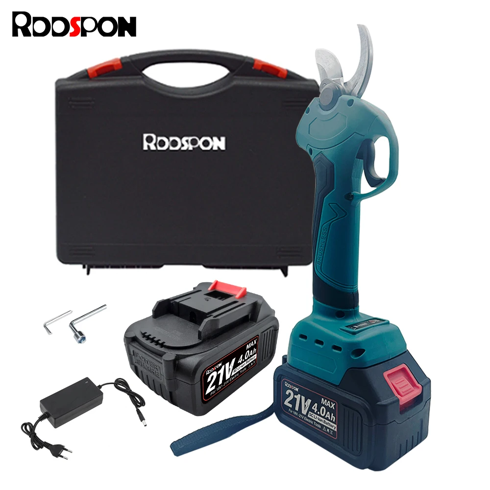 

21V Brushless Cordless Pruner Shear Fruit Tree Bonsai Pruning Electric Tree Branches Cutter for Makita 18V Battery Power Tools