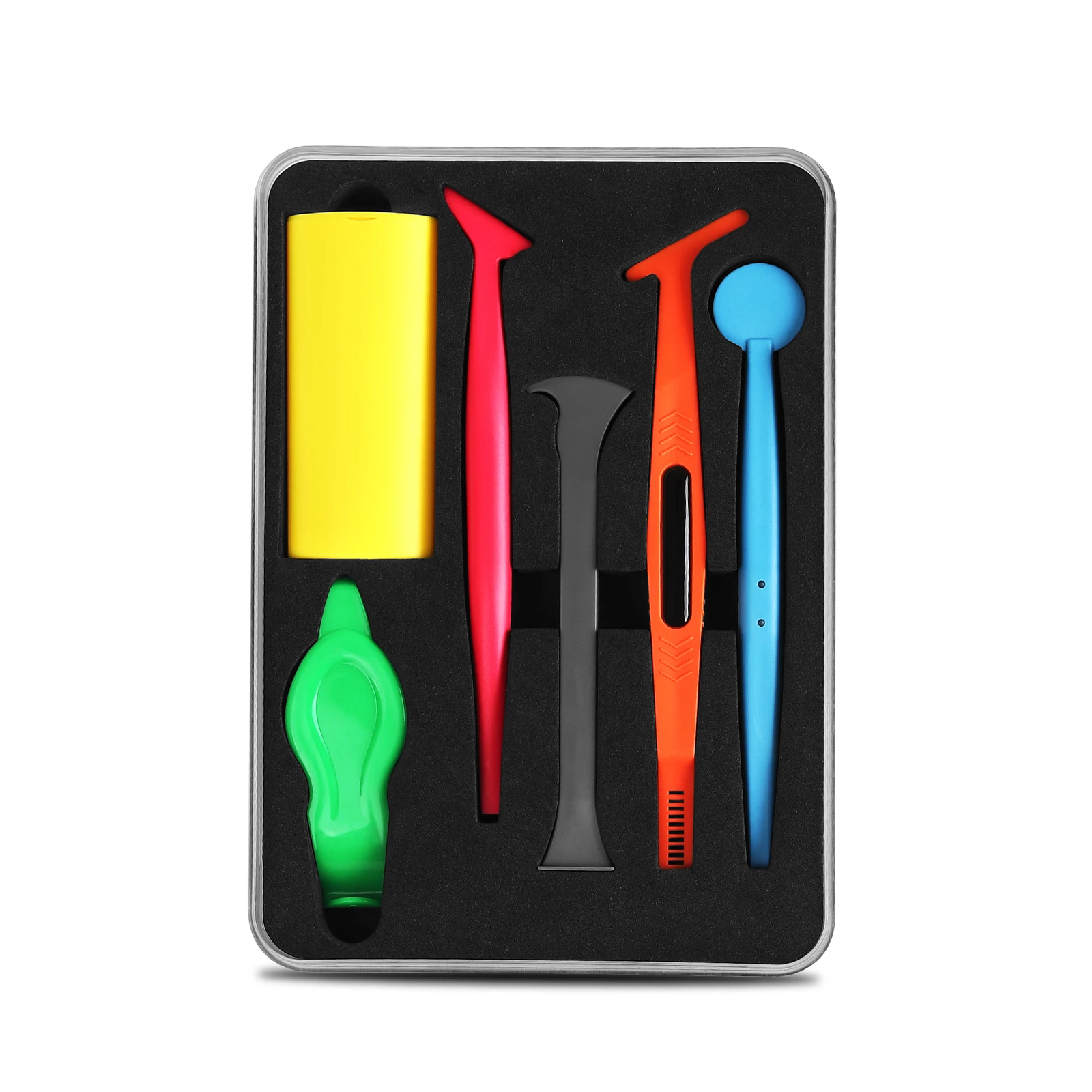 Vinyl Wrapping Car Magnetic Edge Stick Squeegee Scraper Set Plastic Car Carbon Sticker Wrapping Window Tint Tool Kit Wrapper