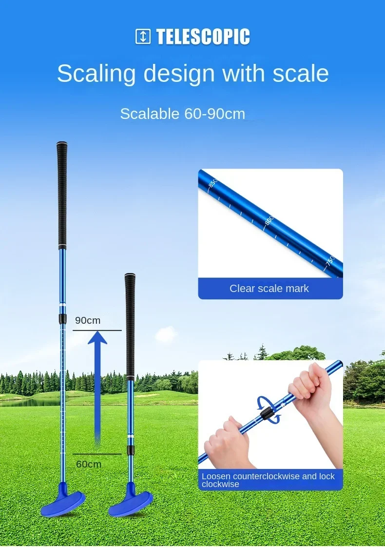 Description Picture 4 of itemPGM Golf Clubs Double Sided Putter Children Beginner Left Right Handclub Youth Practice Adjustable Length JRTUG014