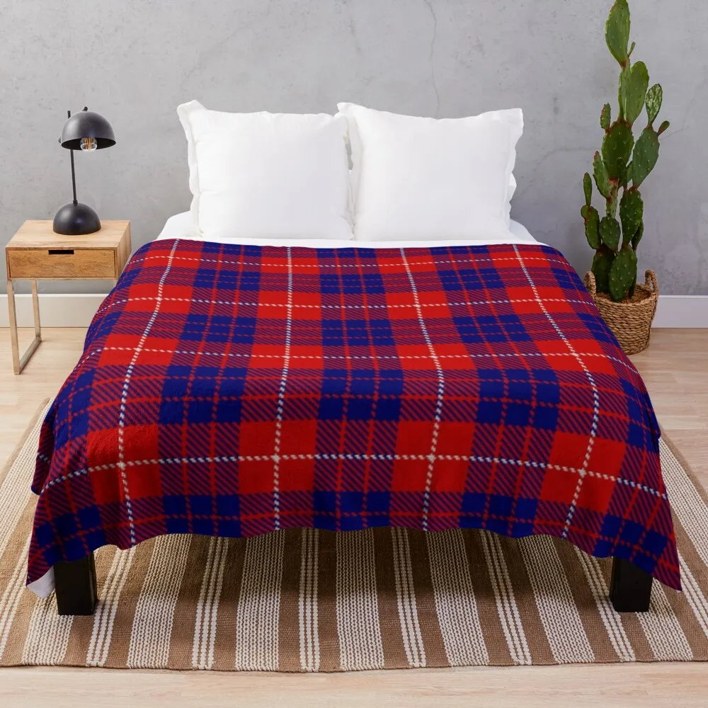 

Clan Hamilton Tartan Throw Blanket Blanket Fluffy Plaid Moving Blanket