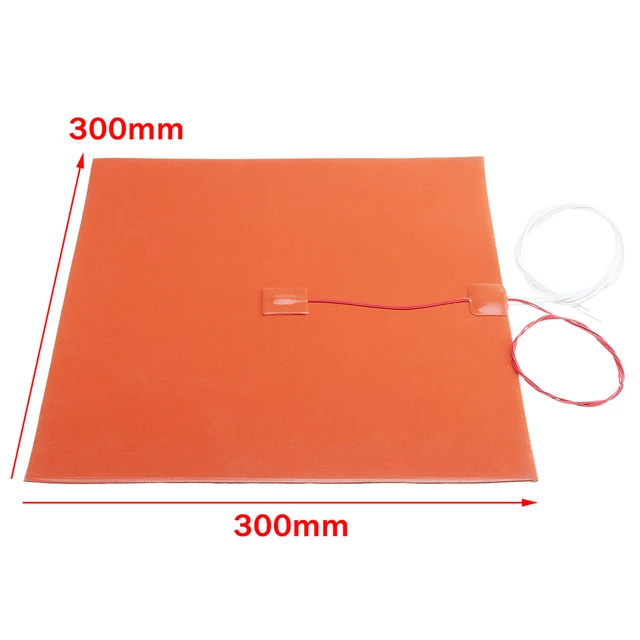 Szilikonfűtés 300X300 Mm 400X400 500X500 120 V/220 V 750 W -Os Szilikon Fűtött Ágyfűtés 3D Nyomtatóhoz