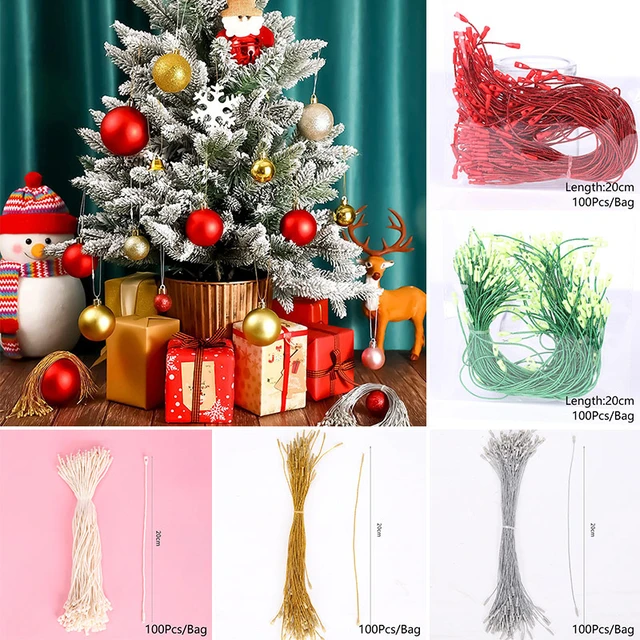 Hilo de Navidad para manualidades, cuerda de algodón para cocinar, cuerda  de colores, regalo - AliExpress