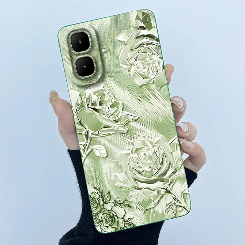 Fashion Simplicity Oil Painting Soft Silicone Phone Case Back Shell Cover