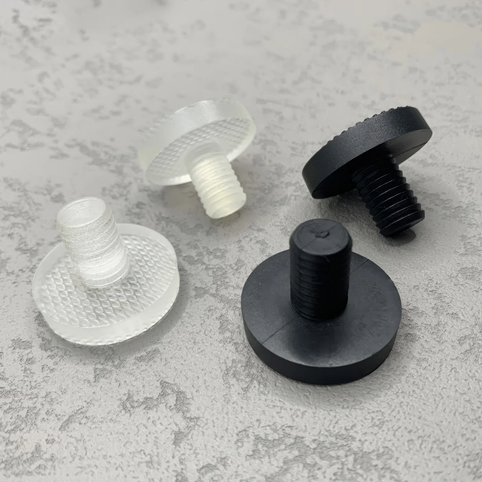 10 or 5Pcs Glass Top Table Furniture Embedded Bumper Rubber Grippers Furniture Hole Plug Cover Push in Foot Pad Floor Protector