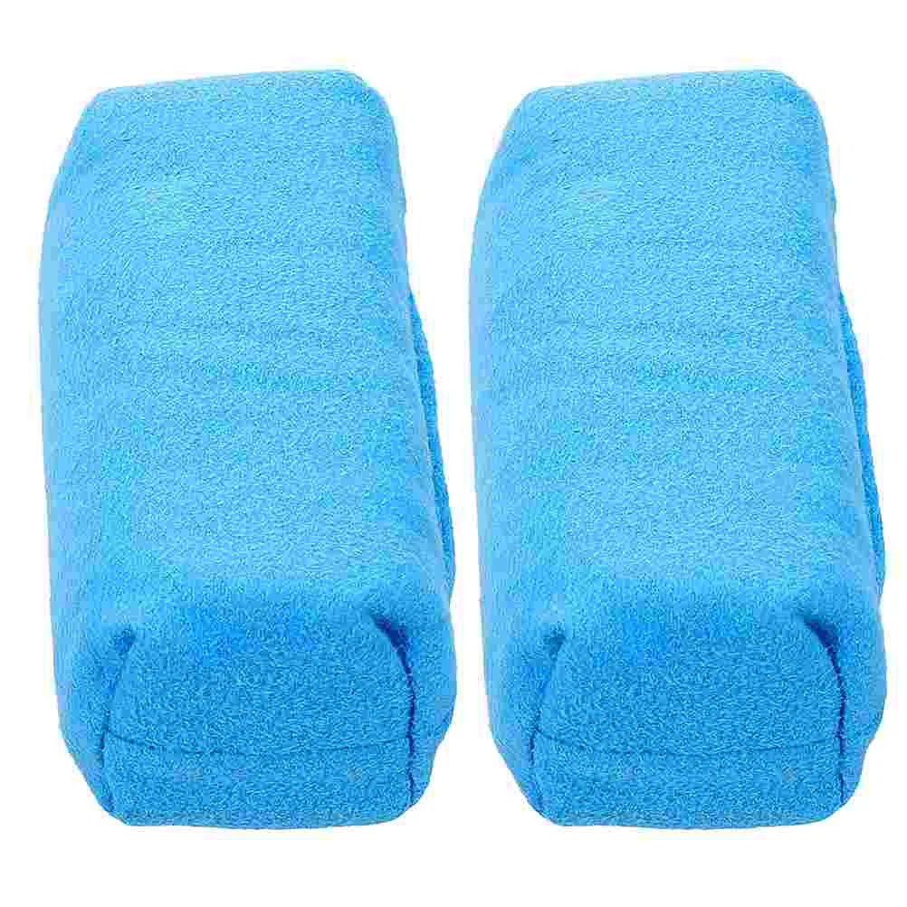 

2 Pcs Crystal Plating Tools Car Cleaning Wax Buffer Tire Contour Dressing Applicator Sponge Bright Detailing Pad Wash Waxing