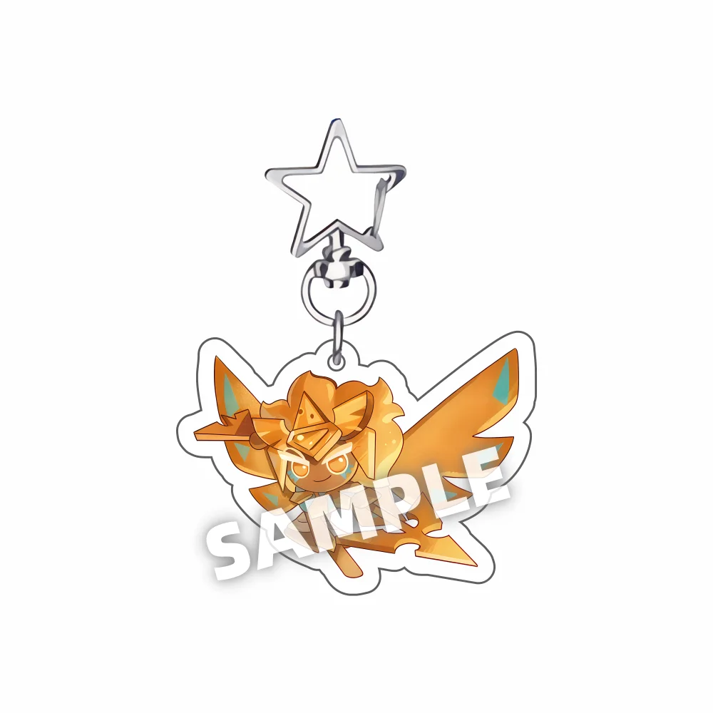 Cookie Run Kingdom Acrylic Keychain - Candy Apple Milk Shadow Pure Vanilla Jewelry Bag Accessory Key Ring Gift