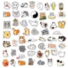 50PCS Cartoon Cute Cat Animal Personality Graffiti Creative Sticker Toy Skateboard Guitar  Computer Refrigerator Desk Decoration 6