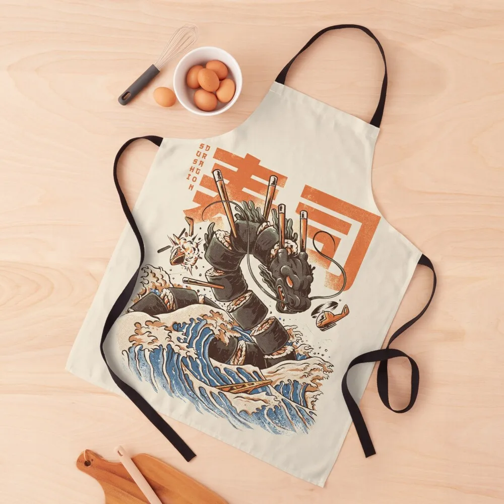 Great Sushi Dragon Apron Kitchens Men Home and kitchen products New year's Apron