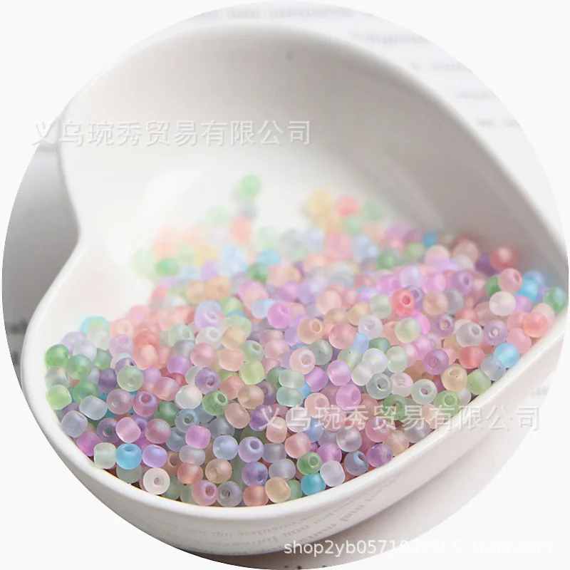 2/3/4mm 슈퍼 우수한 매트 마이크로 컬러 유리 쌀 구슬, 수제 DIY 페르시 내마모성 보석 액세서리, 10g