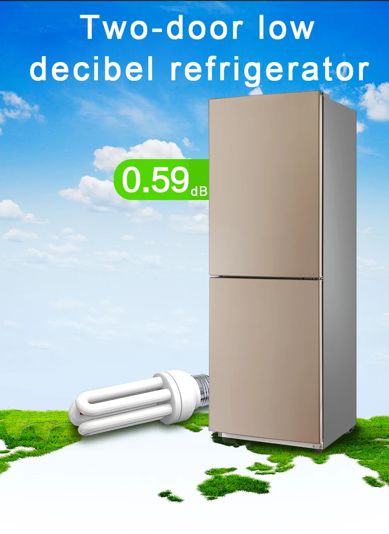 190 Liters Two-door Small Refrigerator Refrigerated Freezer Household Mini Ultra-thin Refrigerator Energy Saving