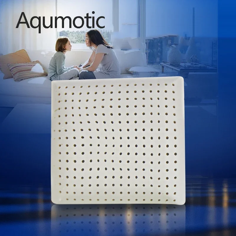 Aqumotic Natural Latex Throw Pillow Standard for Couch Cushion 1pc 35cm 40cm 45cm Multi Size Square Organic Breathable Pillows 4