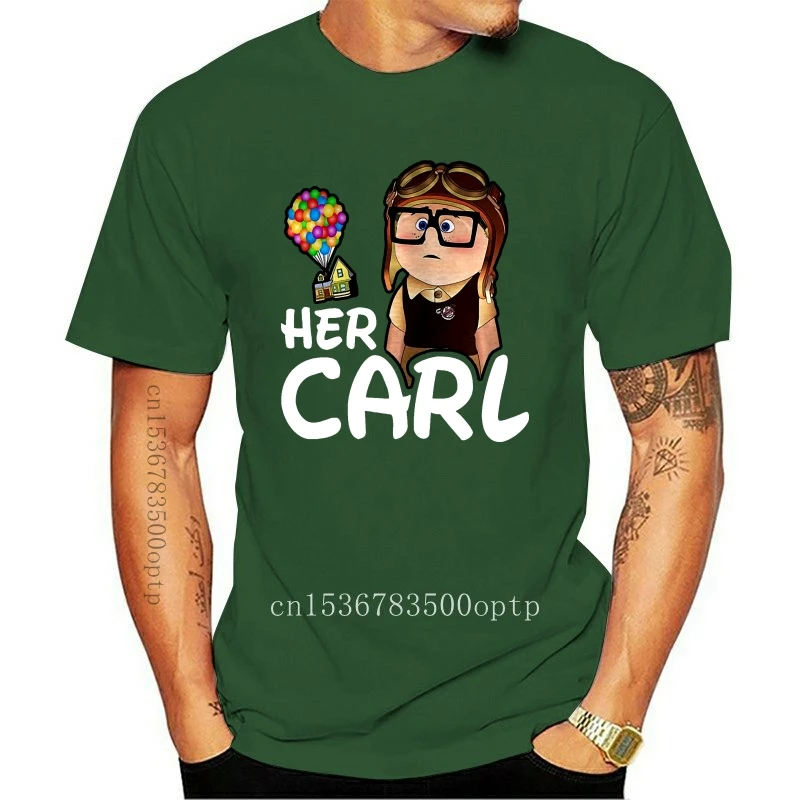 New Her Carl Ellie & Carl Up Film T-Shirt Nera T-Shirt Harajuku