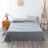 100% Cotton Yarn-dyed Jersey Fabric Fitted Sheet With Elastic Around Mattress Protect Super Soft Flat Sheet Straight Corner 5