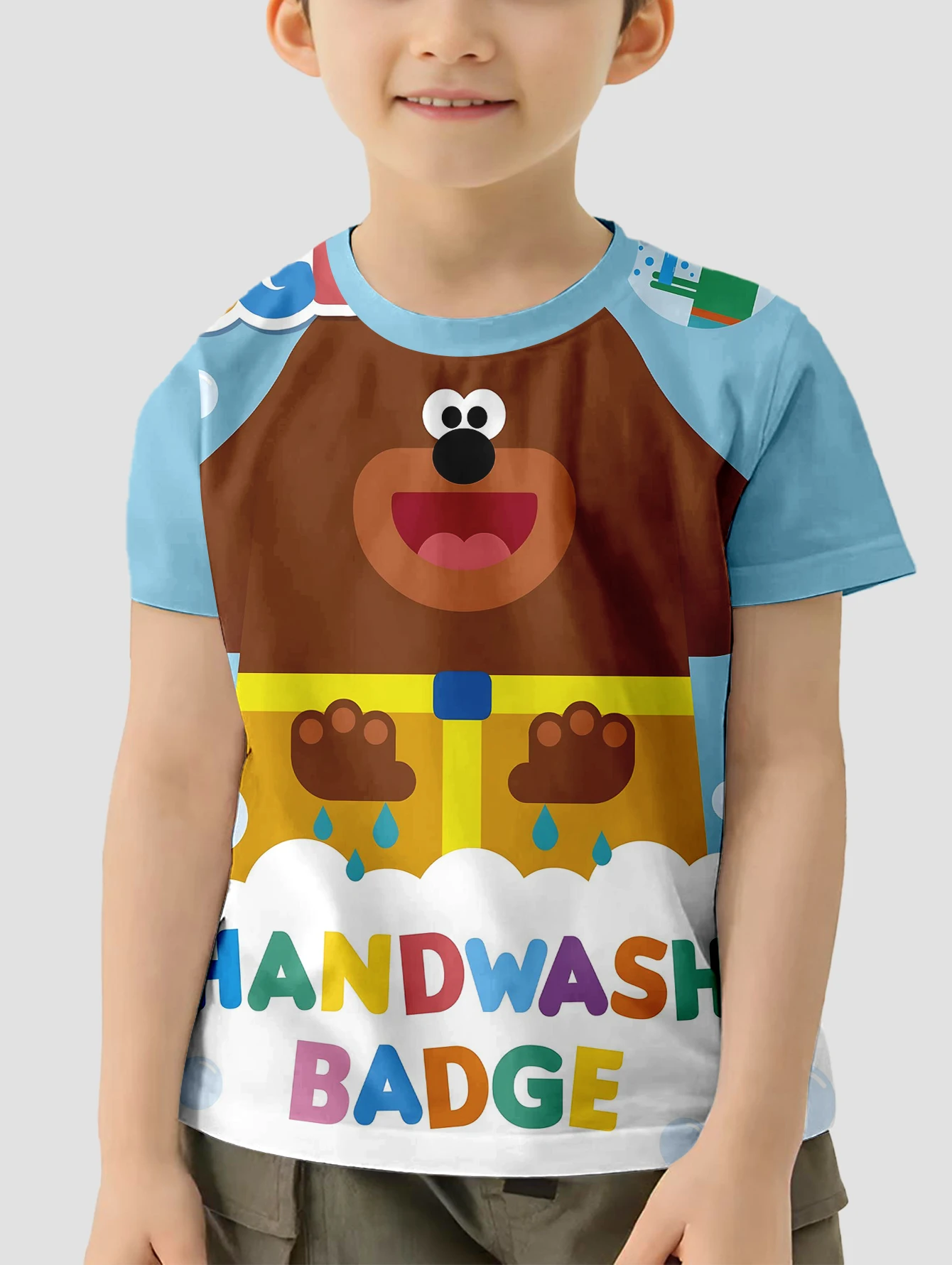 Cute Hey-D-DuggeeS 3D Print Baby Clothing 5 to 14 Years Male Outdoor Clothes for Children Boy Girl Child T-Shirt Top Shirts 3