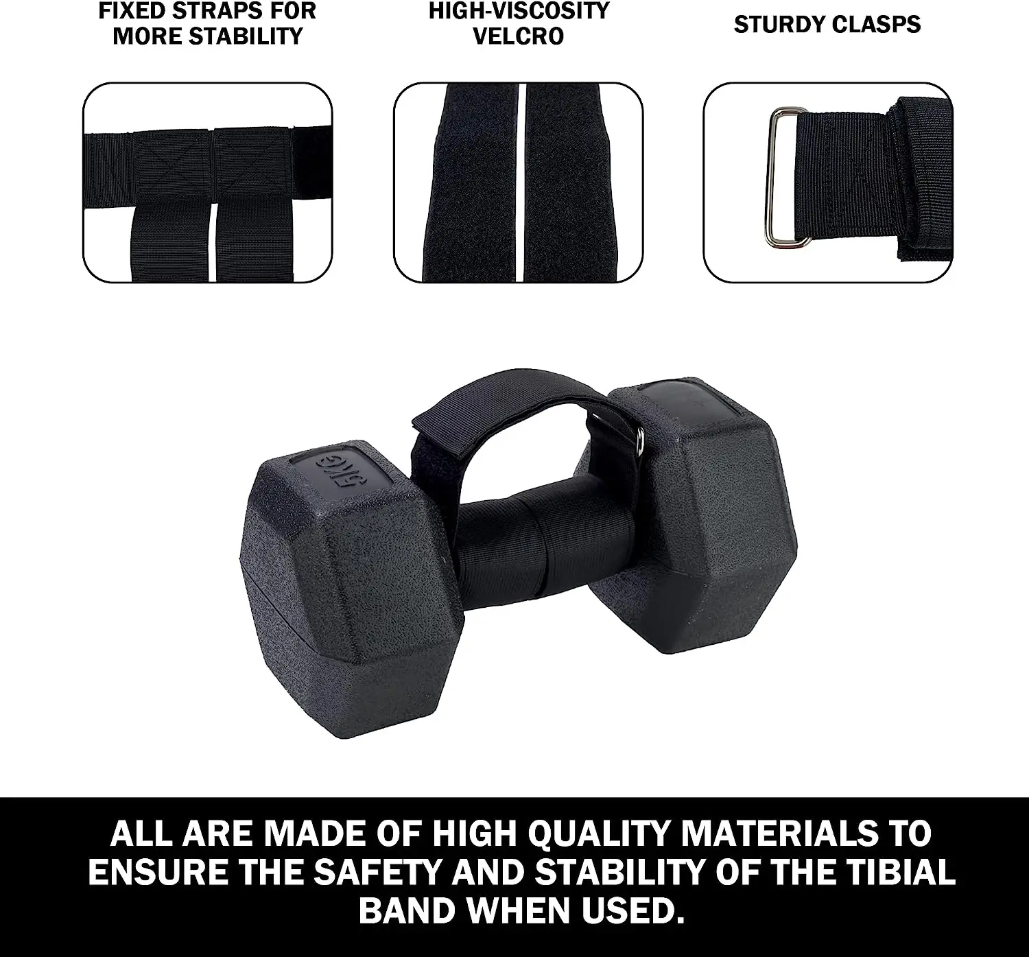 Ankle Straps Tib Bar Leg Extension Trainer Squat Wedge Shin Splint Relief Gym Accessories