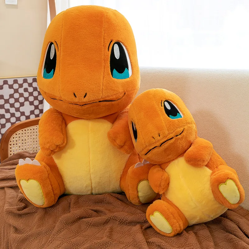 Huge Pokemon Eevee Charmander Squirtle Holster Plush Toys Big Pokémon Bulbasaur Semi-finished Leather Holster Kid Christmas Gift 4