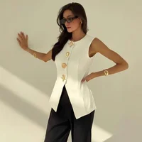 ג'קט נשים אמנותי רחב 2025 סגנון בריטי חדש V-Neck מגוון חגורת מותאמת למותן פוליאסטר חיצוני 3