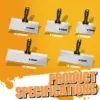 TOLESA Stainless Steel Taping Knife 5Pcs with 0.5mm Thickness Flexible Blades Drywall Knife Tools for Finishing Hole Patching 3