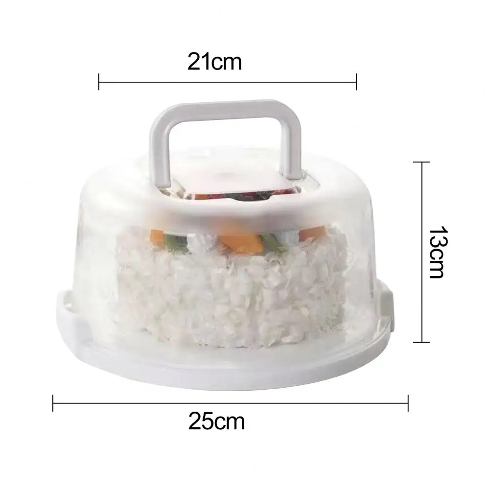 Cake Box Plastic Cake Carrier With Secure Locking Buckles Food Packaging Box For Pies Cookies Two Sided Cupcake Party Gift Tool