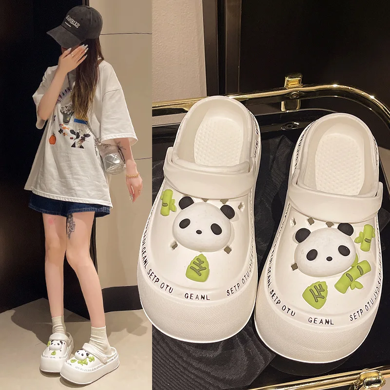 Eva Casual Slippers Women Flats Cute Cartoon Designer Shoes Girls Indoor Elegant Summer Platform Sandals Ladies Beach Fashion