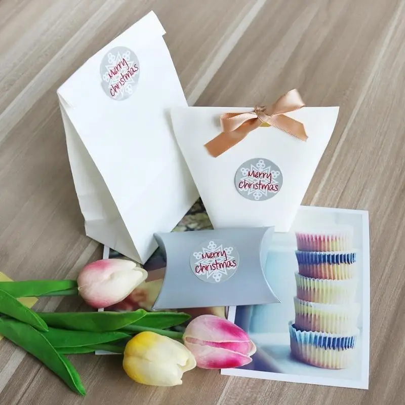 15/150Pcs Christmas Stickers Christmas Tree Labels Seals Stickers Decoration Gift Christmas Party Souvenir Sealing Sticker