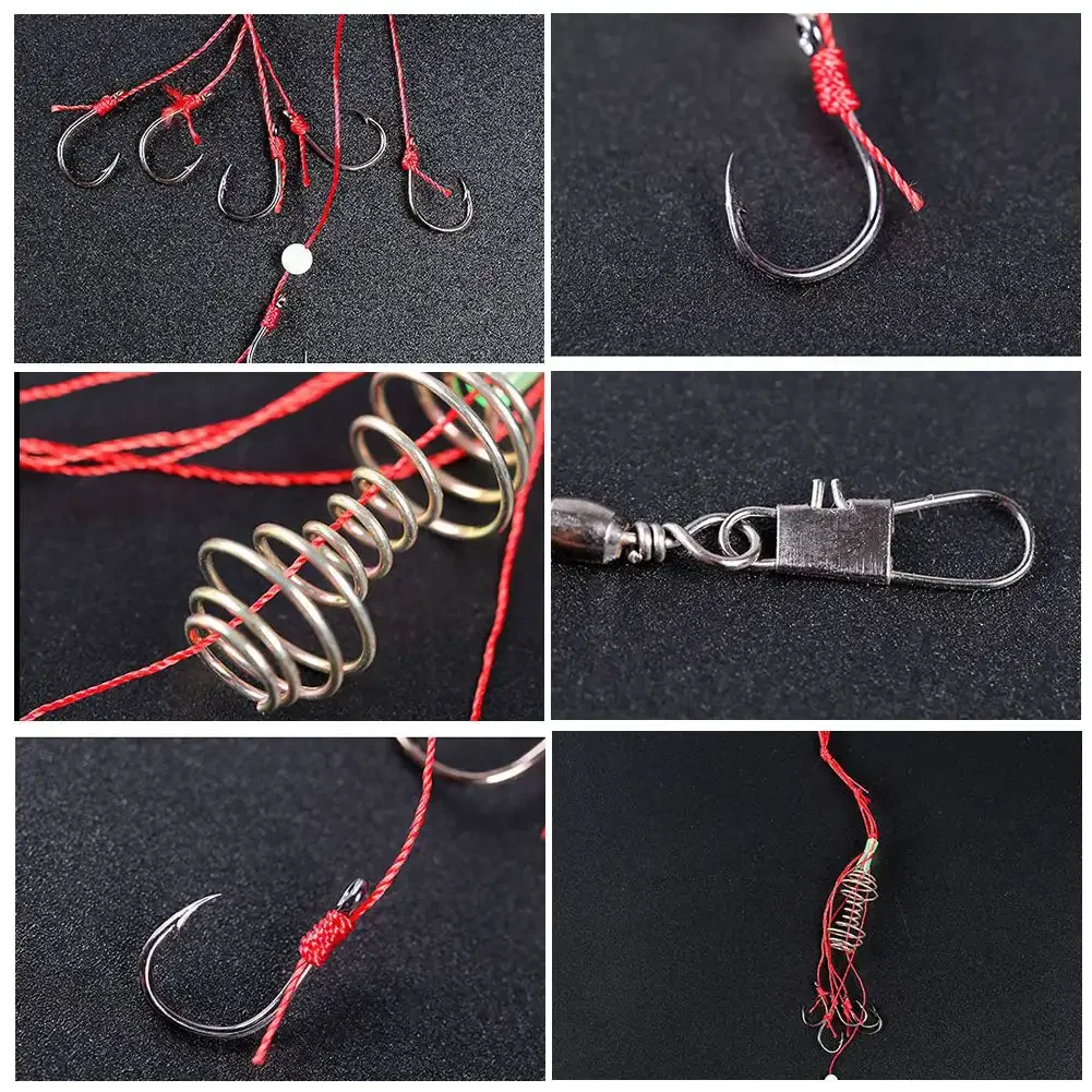 1Set Fishhook Fish Gear Fish Hook Fishing Tackle Bait Hook River Fishing Sharp Double Hook Fishing Accessories Sharp Hook Tip