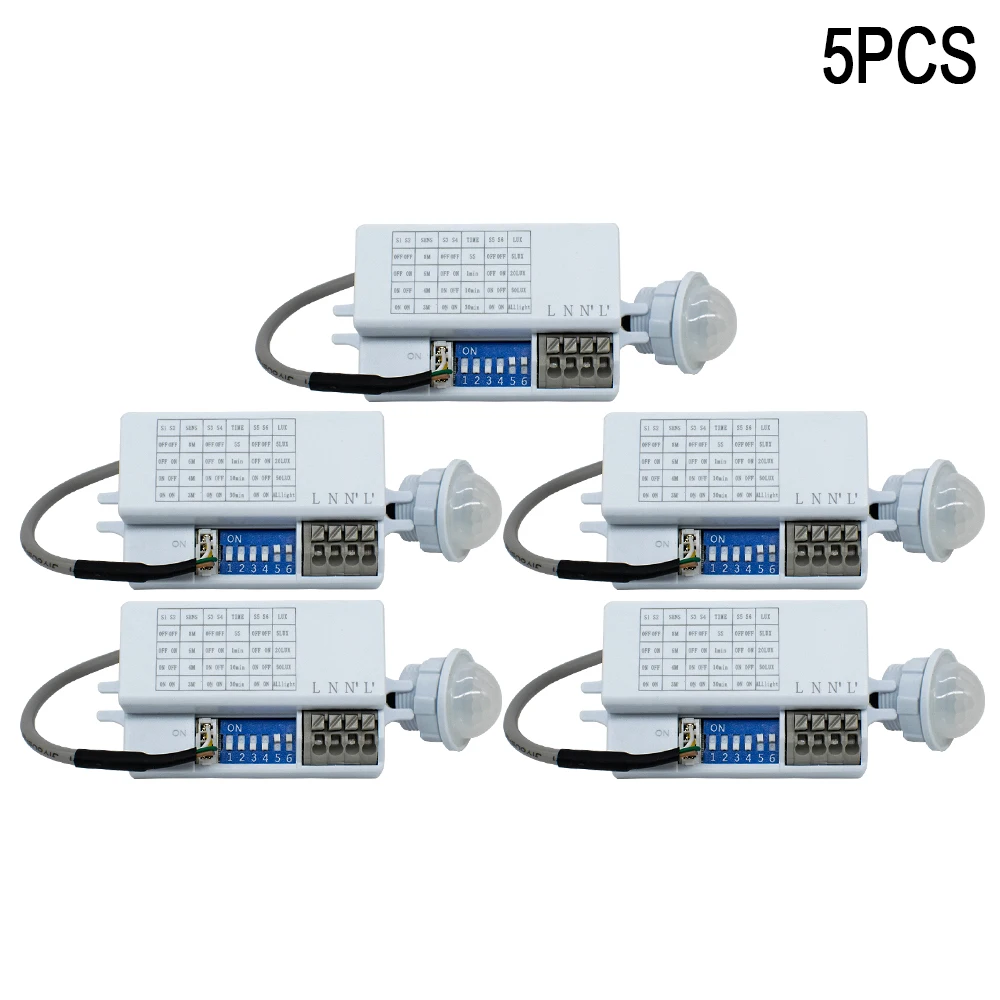 Enhanced Motion Sensor Light Switch with Adjustable Timer and Automatic Lighting Detection