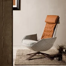 

GY Italian Light Luxury Leisure Chair Stainless Steel Metal Couch Nordic Creative Single Armchair