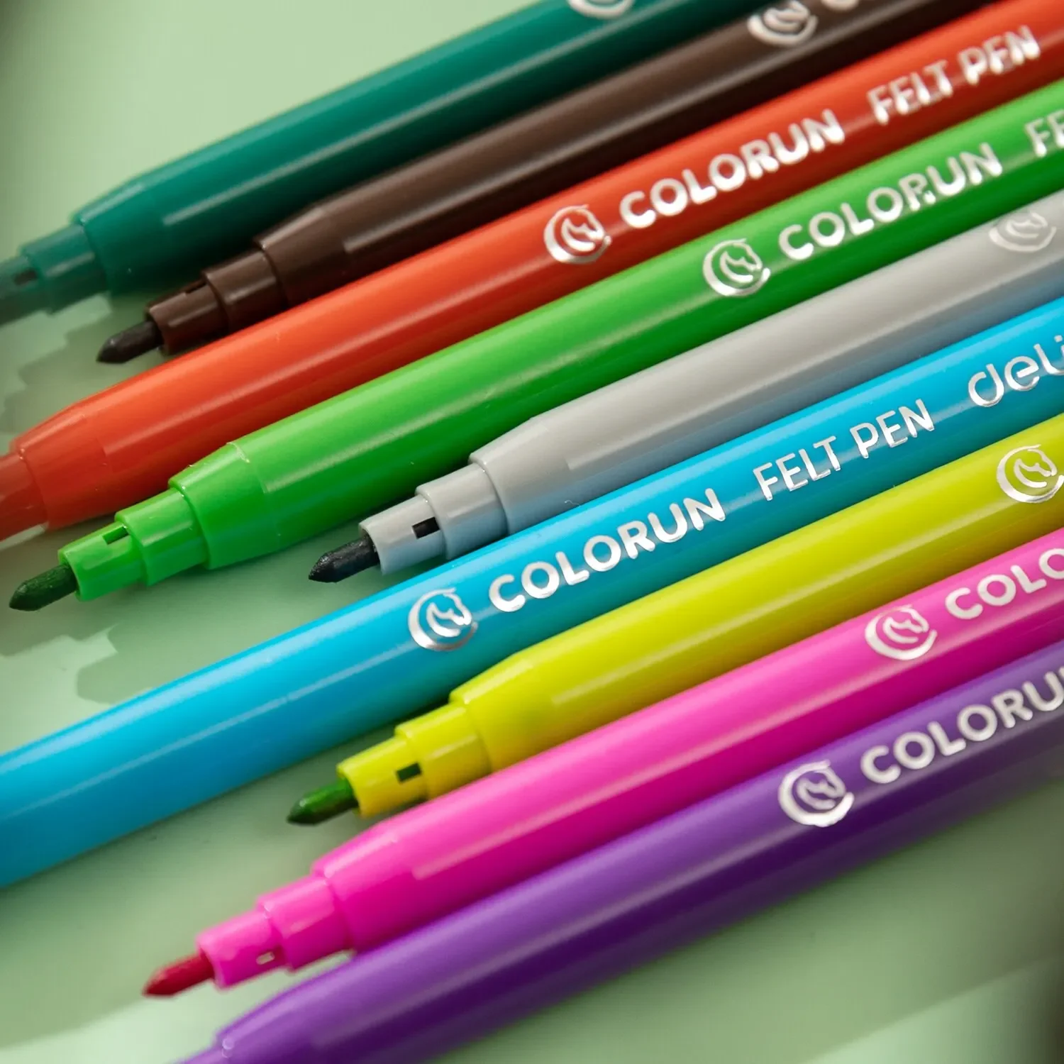 Deli 24 Colors Watercolor Pen Good Felt Pen Drawing Children DIY Marker For School Stationery Supplies Students Painting