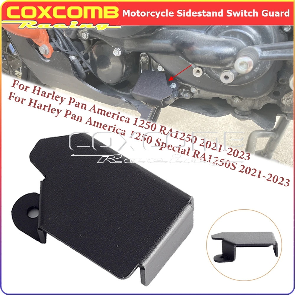 

Новинка, алюминиевая боковая подставка для мотоцикла, защитный кожух черного цвета для Harley Pan America 1250 RA1250 Special RA1250S 2021-2024