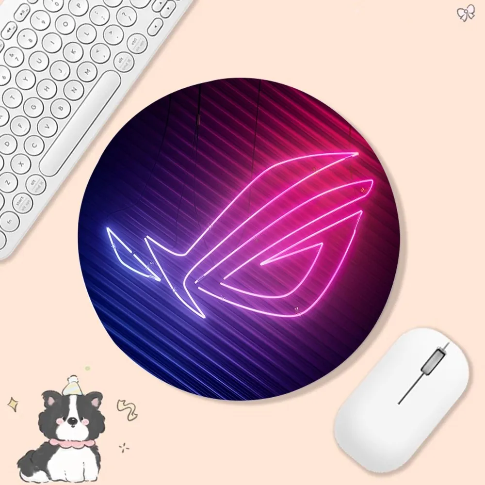 A-Asus Logo Non-slip Round Big Promotion Table Mat Student Mousepad Computer Keyboard Pad Games Pad for PC Gamer Mousemat 4