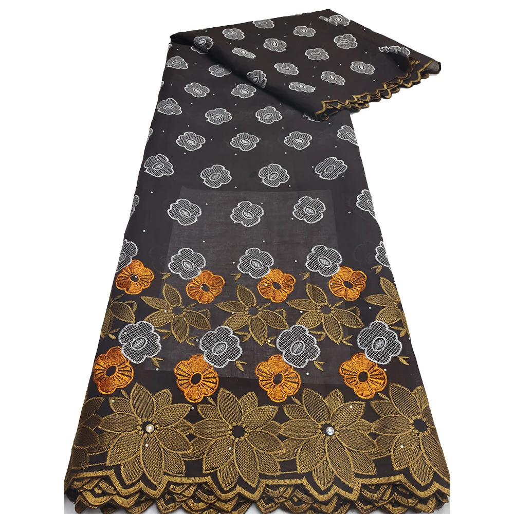 African Cotton Voile Lace Fabric For Wedding Party Dresses
