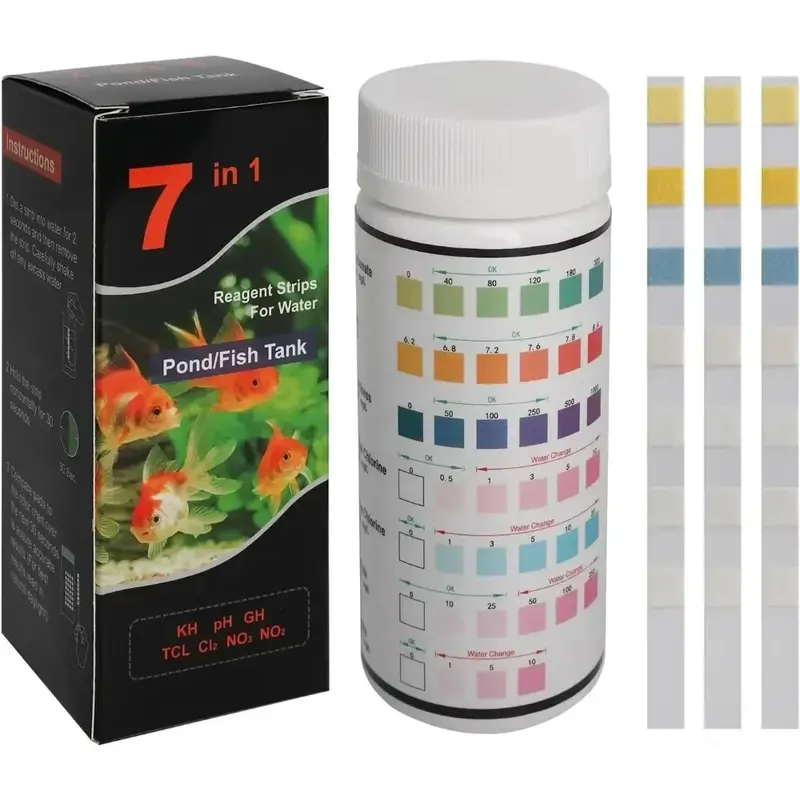 Aquarium Test Strip  Freshwater Swimming Pool Aquarium Water pH Test Strips Water Quality Fish Tank Test Strip PH Quality Kit - Image 10