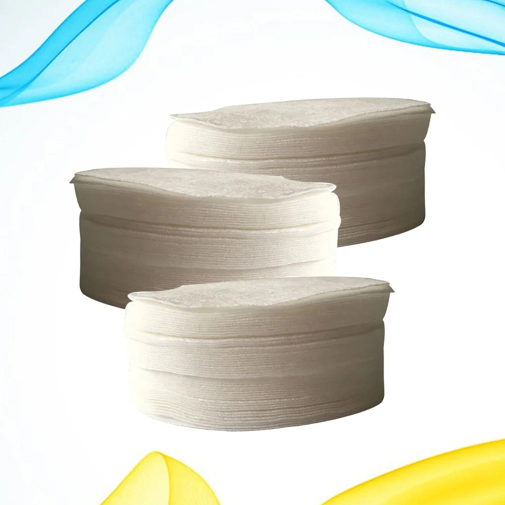 

300pcs Nonwoven Makeup Remover Pads Facial and Skin Care Wash Cloth Pads Round Makeup Remover White (75cm)
