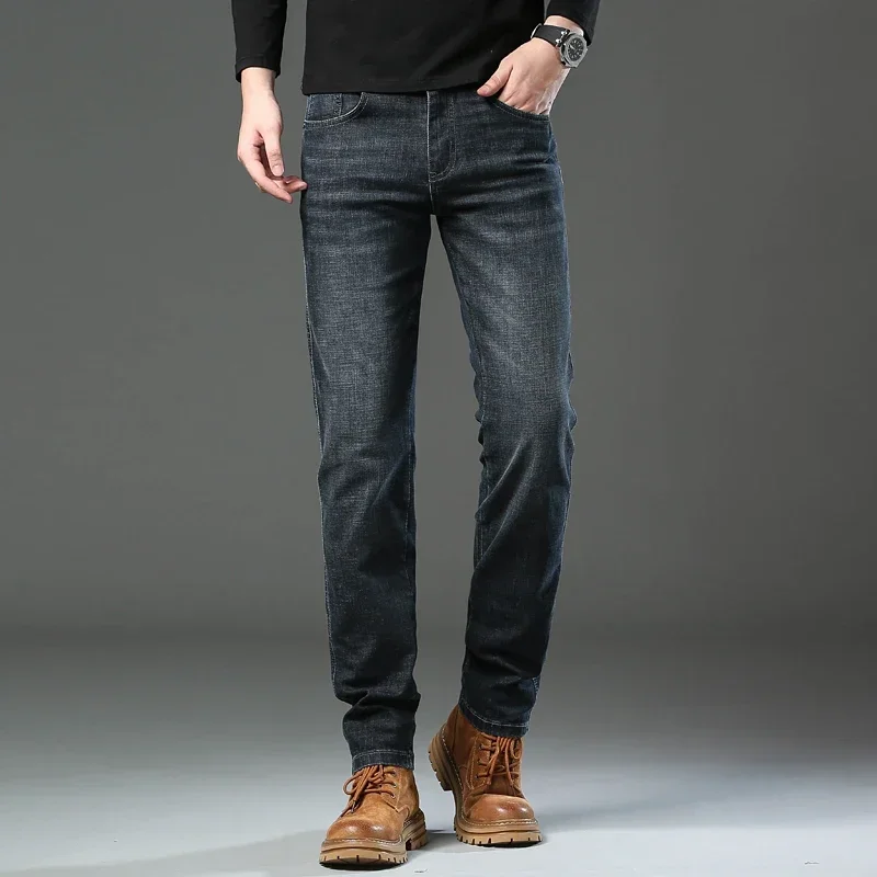 2025 Denim Jeans Men Straight Slim Stretch Men Pants  More Colors  Exclusive Design Casual  Vaqueros Hombre 5